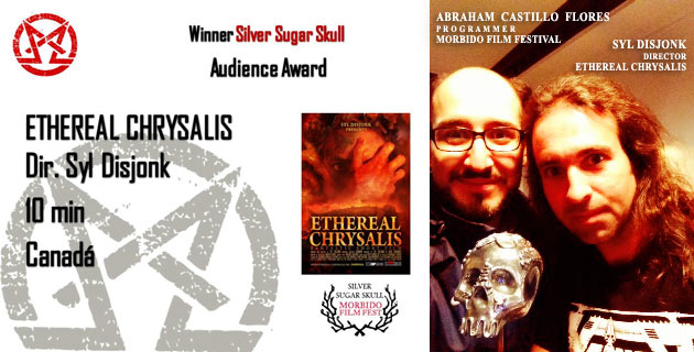 Ethereal Chrysalis winner Silver Sugar Skull audience Award